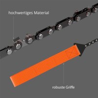 EVOCAMP Handkettensäge mit 11 Kettengliedern - Bushcraft Ausrüstung - kompakte und faltbare Camping Säge 65 cm mit einer Tasche - Ausrüstung für Baumarbeiten, Camping und Survival-Abenteuer