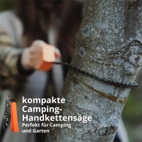 EVOCAMP Handkettensäge mit 33 Kettengliedern -...