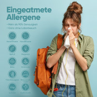 Allertyze Allergietest für zuhause, Allergie Test ohne Versand in ein Labor, 10 Häufige eingeatmete Allergene Selbsttest, sofortiges Ergebnis, medizinische Tests, Kapillarbluttest
