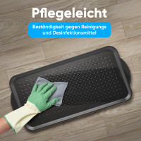 Björn&Schiller Schuhabtropfschale 40x75 cm, Gummi Abtropfwanne für Schuhe mit 3 cm Rand, Rutschfeste Abtropfschale für Flur, Wasserdichtes Schuhwanne