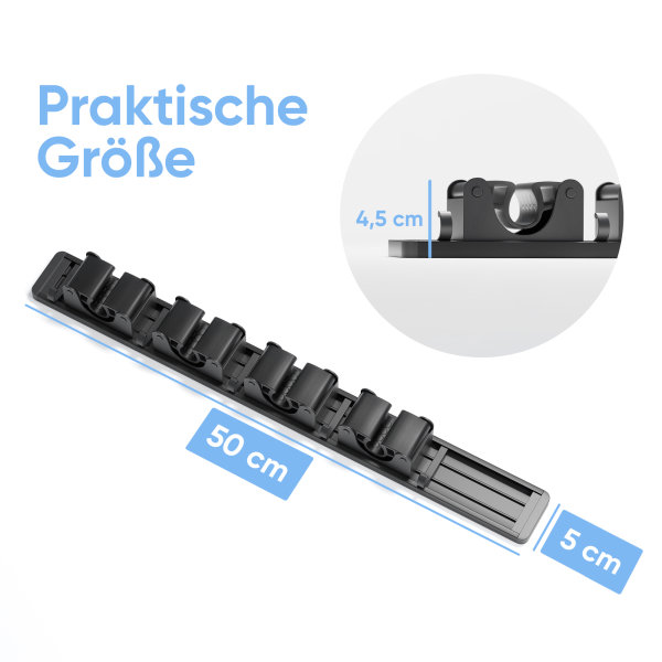 Björn&Schiller Besenhalterung 2 Stück - Wandhalter Für Gartengeräte Bis 10kg