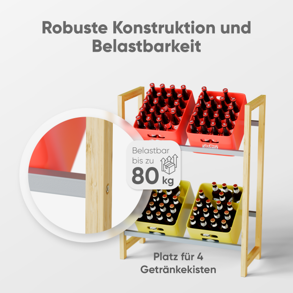 Björn&Schiller Getränkekistenregal – rutschfest Kistenständer, Regal , 25,99 € 25,99 € kaufen