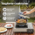 Outdoor Gaskocher für Camping, Piezozündung, kompat. mit Gaskartuschen 227g – 2,2 kW – Inkl. Transportkoffer, 4x 227g MSF-1A Gaskartuschen