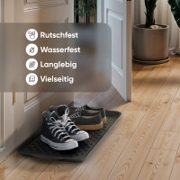 Björn&Schiller Schuhablage 37x74,5 cm, Schuhabtropfschale mit 3 cm Rand, Schuhmatte, Wasserfestes Schuhtablett, Schuhwanne aus Polypropylen