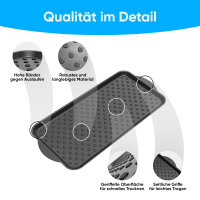 Björn&Schiller Schuhablage 37x74,5 cm, Schuhabtropfschale mit 3 cm Rand, Schuhmatte, Wasserfestes Schuhtablett, Schuhwanne aus Polypropylen