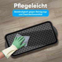 Björn&Schiller Schuhablage 37x74,5 cm, Schuhabtropfschale mit 3 cm Rand, Schuhmatte, Wasserfestes Schuhtablett, Schuhwanne aus Polypropylen