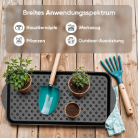 Björn&Schiller Schuhablage 37x74,5 cm, Schuhabtropfschale mit 3 cm Rand, Schuhmatte, Wasserfestes Schuhtablett, Schuhwanne aus Polypropylen