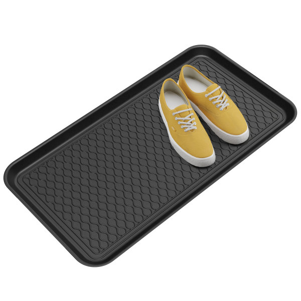 Björn&Schiller Schuhablage 38x75,5 cm, Schuhabtropfschale mit 3 cm Rand, Schuhmatte, Wasserfestes Schuhtablett, Schuhwanne aus Polypropylen