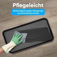 Björn&Schiller Schuhablage 38x75,5 cm, Schuhabtropfschale mit 3 cm Rand, Schuhmatte, Wasserfestes Schuhtablett, Schuhwanne aus Polypropylen