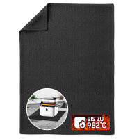 EVOCAMP Brandschutzunterlage 40x32 cm, feuerfest bis 982 °C, aus voroxidierten Fasern, universell einsetzbar für Küche, Grill und Werkstatt