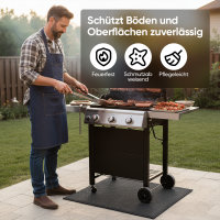 EVOCAMP Brandschutzunterlage 60x60 cm, feuerfest bis 982 °C, aus voroxidierten Fasern, universell einsetzbar für Küche, Grill und Werkstatt