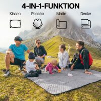 Evocamp Outdoor-Decke, Poncho-Liner, Windschutz, wasserabweisend, 200 x 140 cm, ultraleicht, kompakt für Reisen, Wandern und Outdoor-Aktivitäten