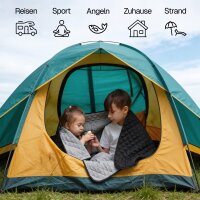 Evocamp Outdoor-Decke, Poncho-Liner, Windschutz, wasserabweisend, 200 x 140 cm, ultraleicht, kompakt für Reisen, Wandern und Outdoor-Aktivitäten