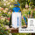 Björn&Schiller Drucksprüher 5 Liter, Gartenspritze mit langem Schlauch und Sprühlanze, Messskala und Schultergurt, für Haus und Garten, blau-weiß