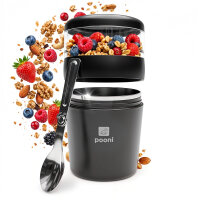 Pooni Müslibecher, Joghurtbecher aus Edelstahl mit...