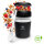Pooni Müslibecher, Joghurtbecher aus PP-Kunststoff mit 2-in-1-Besteck, für Joghurt, BPA-frei, mikrowellengeeignet, 460 ml + 150 ml