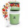 Pooni Müslibecher, Joghurtbecher aus PP-Kunststoff mit 2-in-1-Besteck, für Joghurt, BPA-frei, mikrowellengeeignet, 460ml + 150 ml, Frühlingsgrün