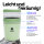 Pooni Müslibecher, Joghurtbecher aus PP-Kunststoff mit 2-in-1-Besteck, für Joghurt, BPA-frei, mikrowellengeeignet, 460ml + 150 ml, Frühlingsgrün