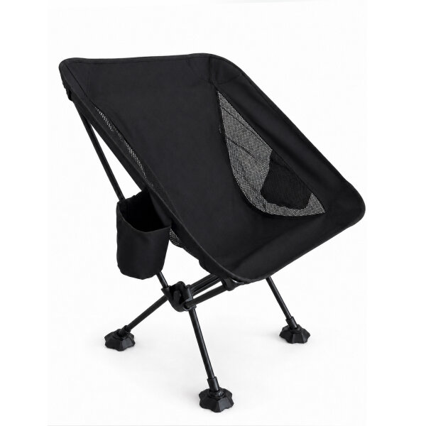 EVOCAMP Campingstuhl faltbar, leichter Outdoor-Stuhl, 7075-Aluminium, 600D-Oxford, mit Getränkehalter & Seitentasche, bis 150 kg