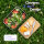 Pooni Lunchbox Edelstahl 900 ml, auslaufsichere Bento Box mit Bambusdeckel, Silikondichtung und Elastikband, kompakt für unterwegs