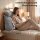 Björn&Schiller Lesekissen für Bett und Sofa, ergonomisches Wandpolster mit abnehmbarer Nackenrolle, zwei Seitentaschen und waschbarem Bezug, 70 cm