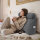 Björn&Schiller Lesekissen für Bett und Sofa, ergonomisches Wandpolster mit abnehmbarer Nackenrolle, zwei Seitentaschen und waschbarem Bezug, 70 cm