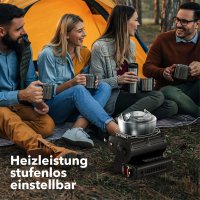 Gasheizung 1,3 KW für Outdoor, Zelte, Camping & mehr. Tragbar & mobil. Ideal als Gasstrahler & Campingheizer