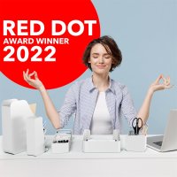 Schreibtisch Organizer mit RED DOT Design Award - Premium Stiftehalter aus recyceltem Material - Büro Organizer für umweltfreundliche Ordnung am Schreibtisch - Home-Office Desk Organizer