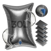 5x 30L reißfeste Wasserbeutel, faltbar, BPA-frei, ideal für Camping und als Wasserspeicher