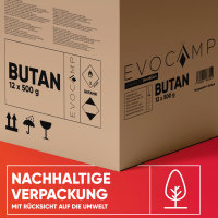 Gaskartuschen 500g, Schraubkartusche mit Butan/ Propan Gas 899 ml, Gaskartusche nach EN 417, Ventilkartusche mit Schraubverschluss, Gas Kartusche mit Camping Gas, Gaskartuschen Schraubventil