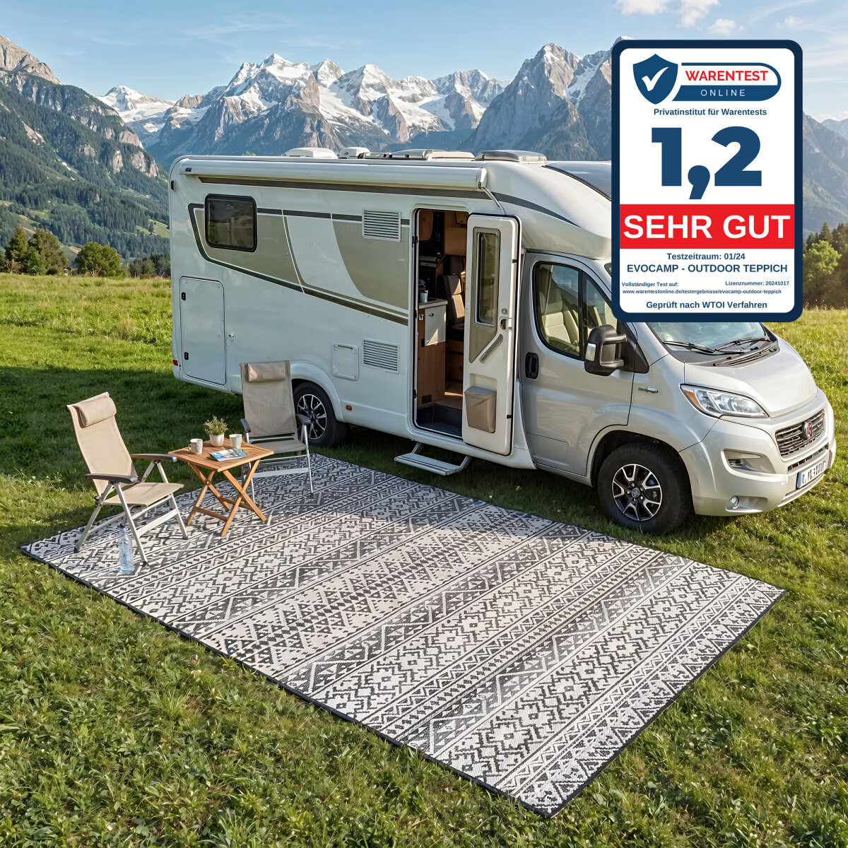Outdoor Teppich 300x400 cm, Kunststoffteppich, wetterfest bei EVOCAMP, 89,95 € 89,95 € kaufen