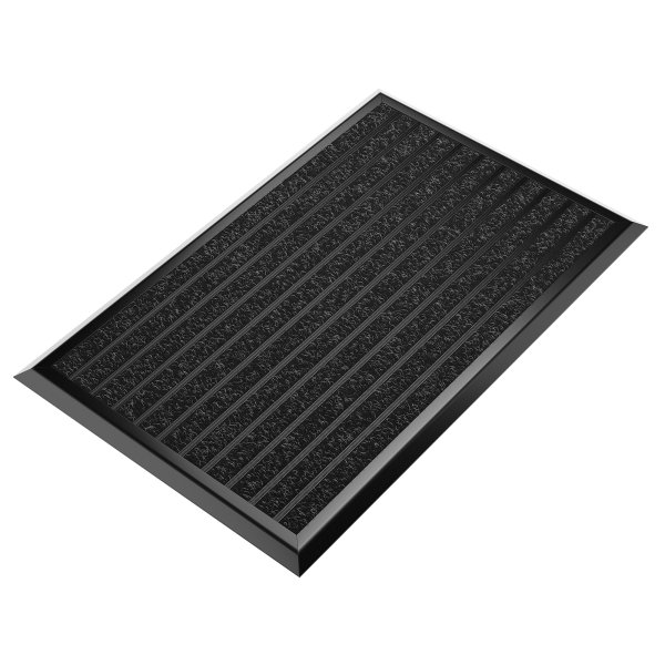 Fußmatte außen mit schwarzem Aluminium Rand 50 x 80 cm, Fußabtreter außen, Schmutzfangmatte Außenbereich, Fussmatte Aussenbereich
