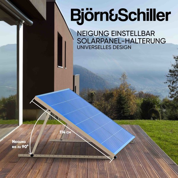 Solarpanel Halterung 114 cm, robustes Aluminium Winkelprofil, Solarha,  69,95 €