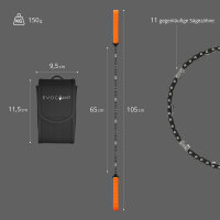 EVOCAMP Handkettensäge mit 11 Kettengliedern - Bushcraft Ausrüstung - kompakte und faltbare Camping Säge 65 cm mit einer Tasche - Ausrüstung für Baumarbeiten, Camping und Survival-Abenteuer