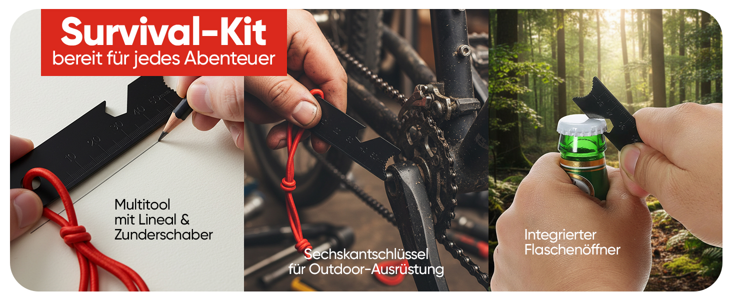 EVOCAMP Feuerstarter 8 cm, leicht 40 g, robust, langlebig, mit Halteschnur, Bushcraft, Survival, Abenteuer, Outdoor-5