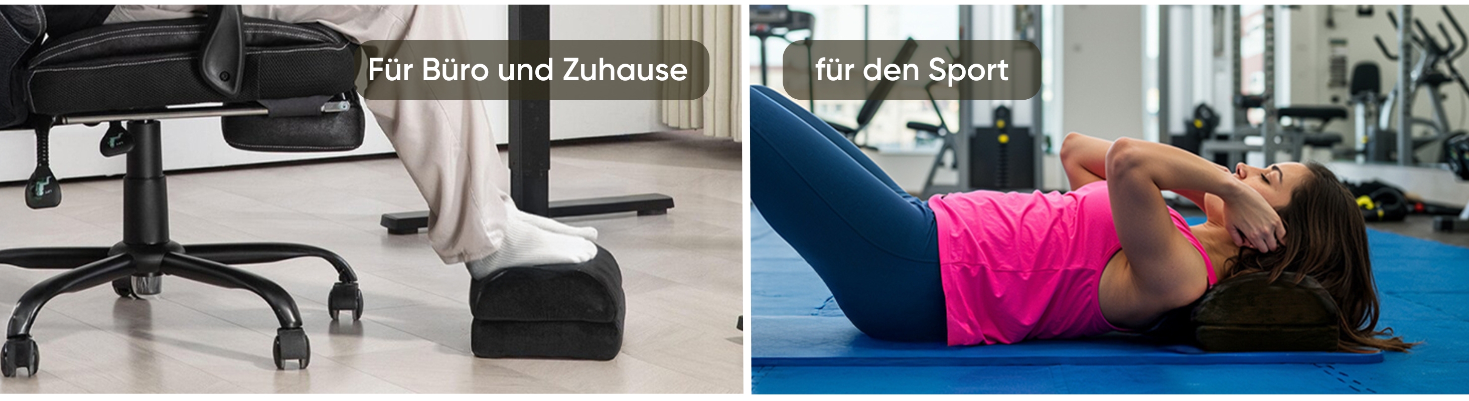 Björn&Schiller ergonomische Untertisch Fußstütze, höhenverstellbare Fußablage mit integrierter Fußtasche und orthopädischem Fußkissen - Perfekt für Büro, Schreibtisch und Homeoffice-2