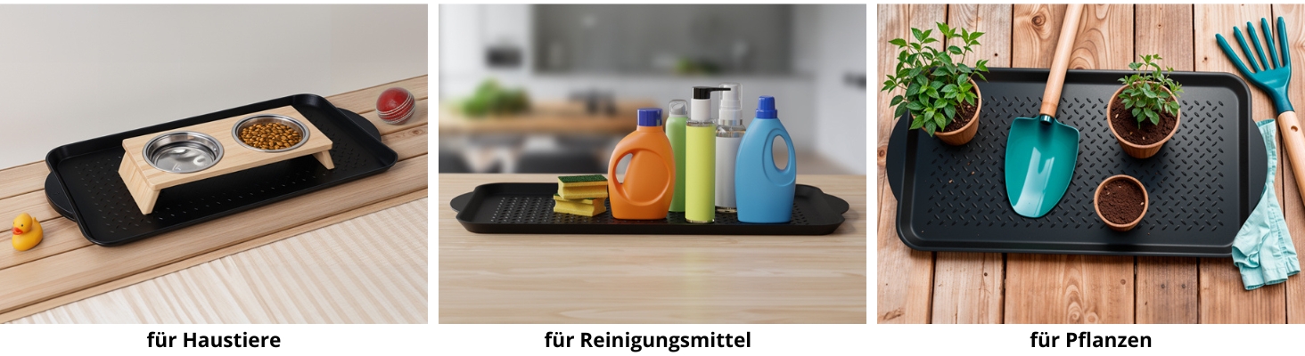 Björn&Schiller Schuhabtropfschale 40x75 cm, Gummi Abtropfwanne für Schuhe mit 3 cm Rand, Rutschfeste Abtropfschale für Flur, Wasserdichtes Schuhwanne-2