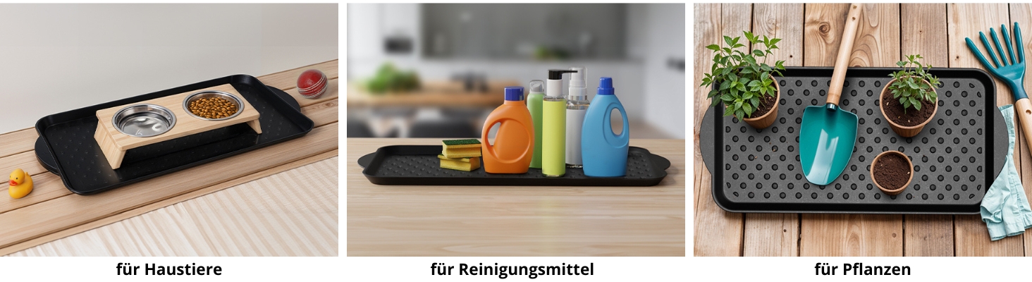 Björn&Schiller Schuhablage 37x74,5 cm, Schuhabtropfschale mit 3 cm Rand, Schuhmatte, Wasserfestes Schuhtablett, Schuhwanne aus Polypropylen-3